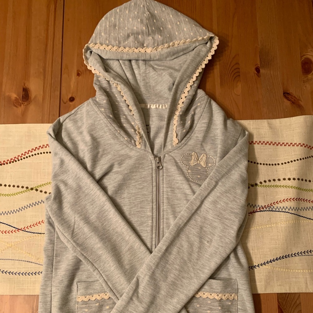 Minnie Mouse zip up light weight jacket